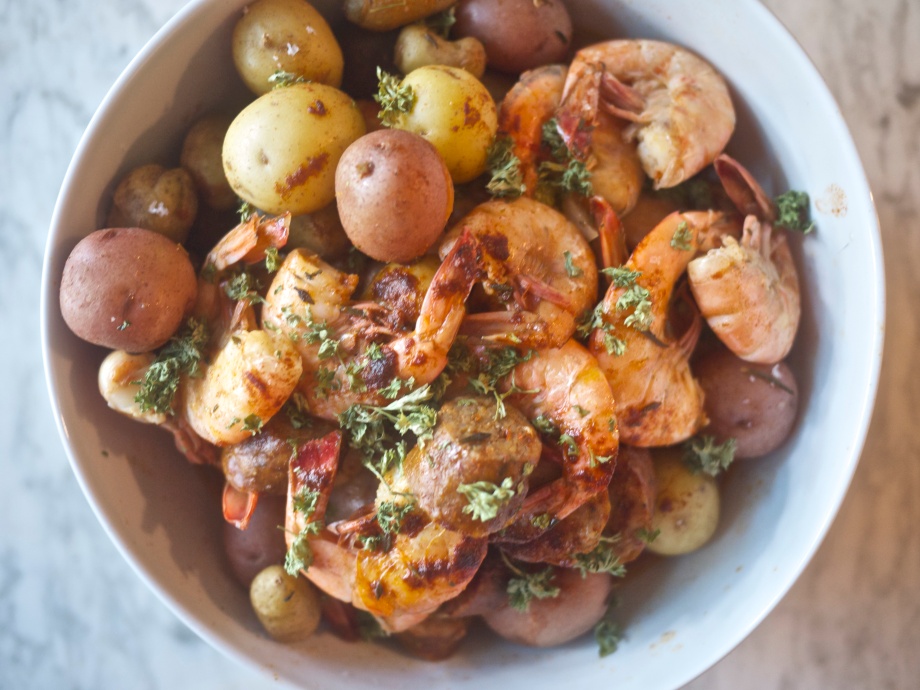 Kiwi and Peach: Low Country Boil